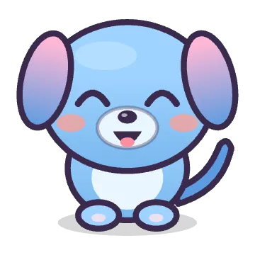 A blue Buddy Pup