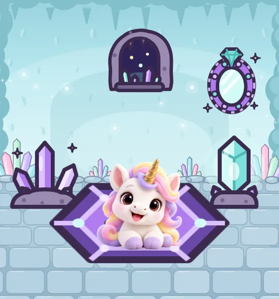 The Crystal Grotto room, decorated